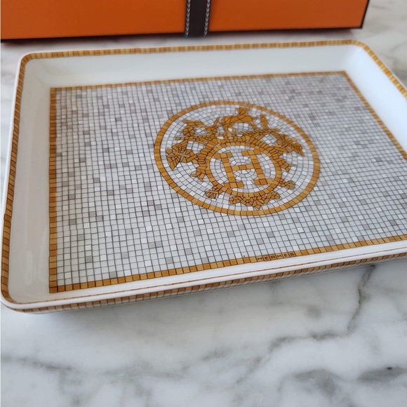 Hermes Accents Herms Mosaique Au Gold Small Sushi Tray Poshmark